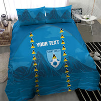 Saint Lucia Football 2026 Custom Bedding Set Go Saint Lucian Pitons