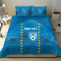 Saint Lucia Football 2026 Custom Bedding Set Go Saint Lucian Pitons