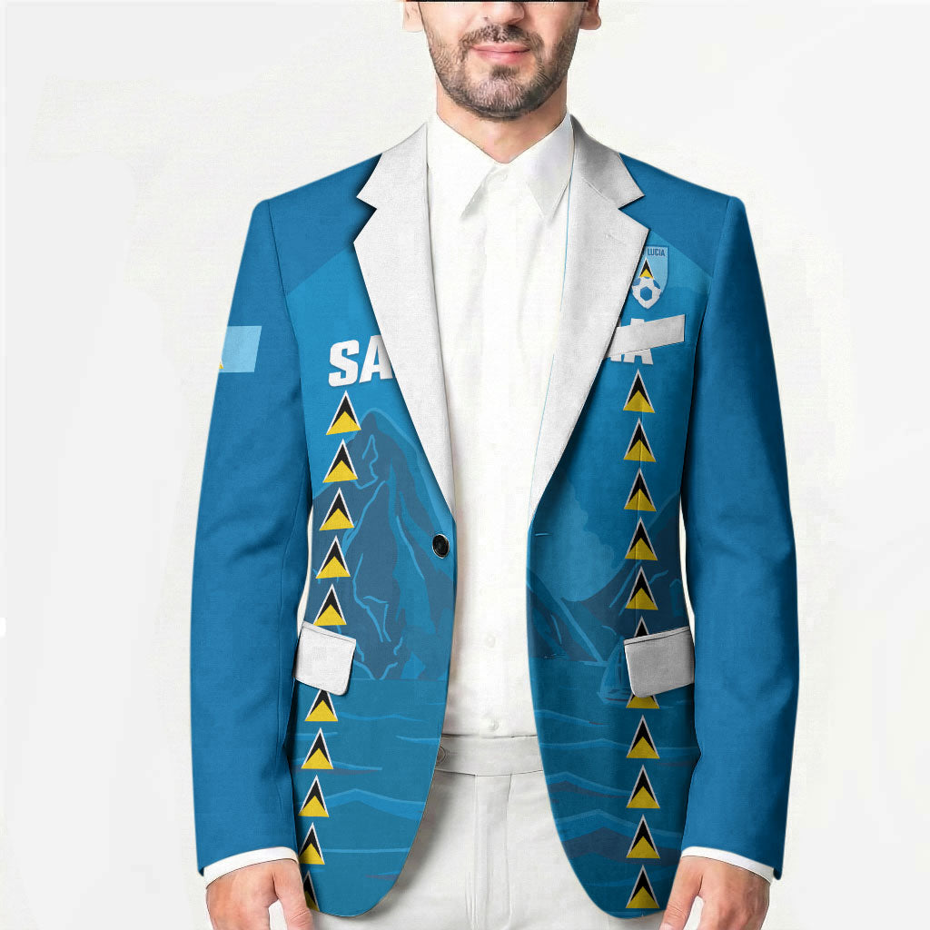 Saint Lucia Football 2026 Custom Blazer Go Saint Lucian Pitons