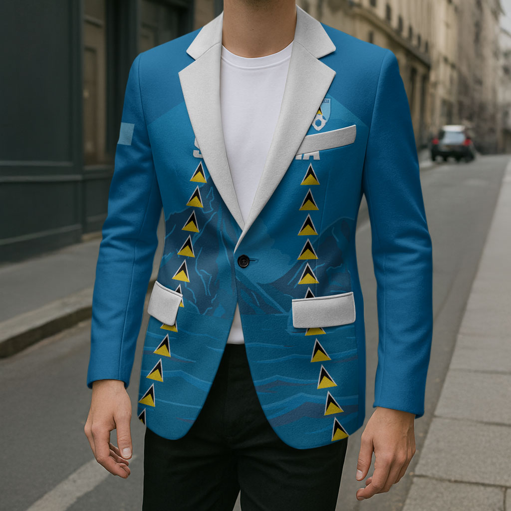 Saint Lucia Football 2026 Custom Blazer Go Saint Lucian Pitons