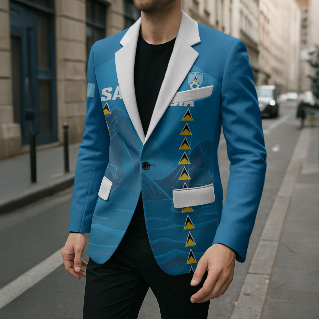 Saint Lucia Football 2026 Custom Blazer Go Saint Lucian Pitons