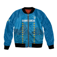 Saint Lucia Football 2026 Custom Bomber Jacket Go Saint Lucian Pitons