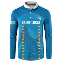 Saint Lucia Football 2026 Custom Button Sweatshirt Go Saint Lucian Pitons