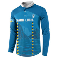 Saint Lucia Football 2026 Custom Button Sweatshirt Go Saint Lucian Pitons
