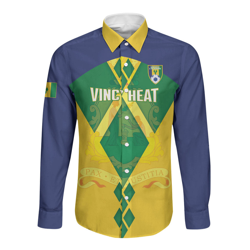 Saint Vincent and the Grenadines Football 2026 Custom Long Sleeve Button Shirt Go Vincy Heat