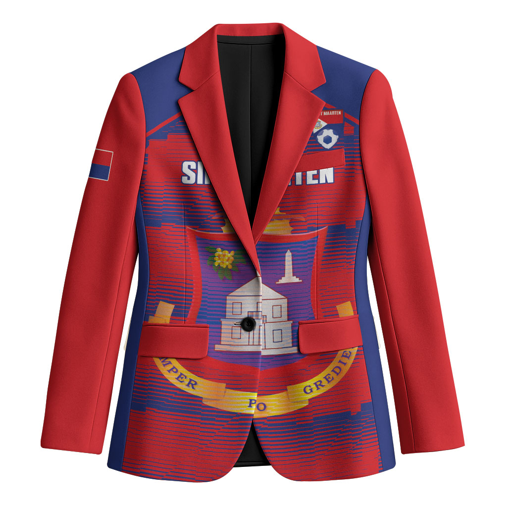 Sint Maarten Football 2026 Custom Blazer Coat Of Arms Sporty Style