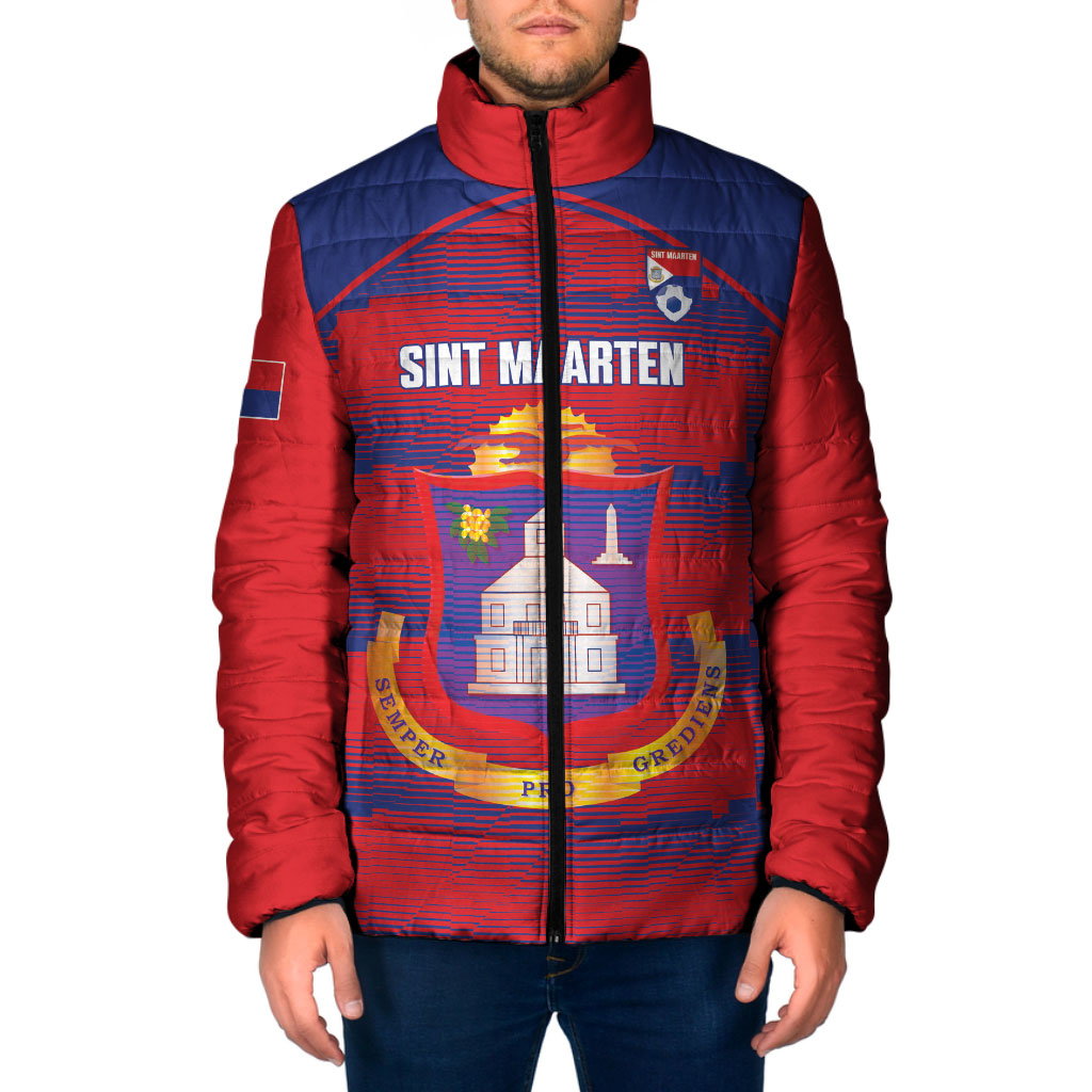 Sint Maarten Football 2026 Custom Padded Jacket Coat Of Arms Sporty Style