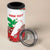 Personalised Lebanon Independence Day 4 in 1 Can Cooler Tumbler Lebanese Map With Cedrus - Wonder Print Shop