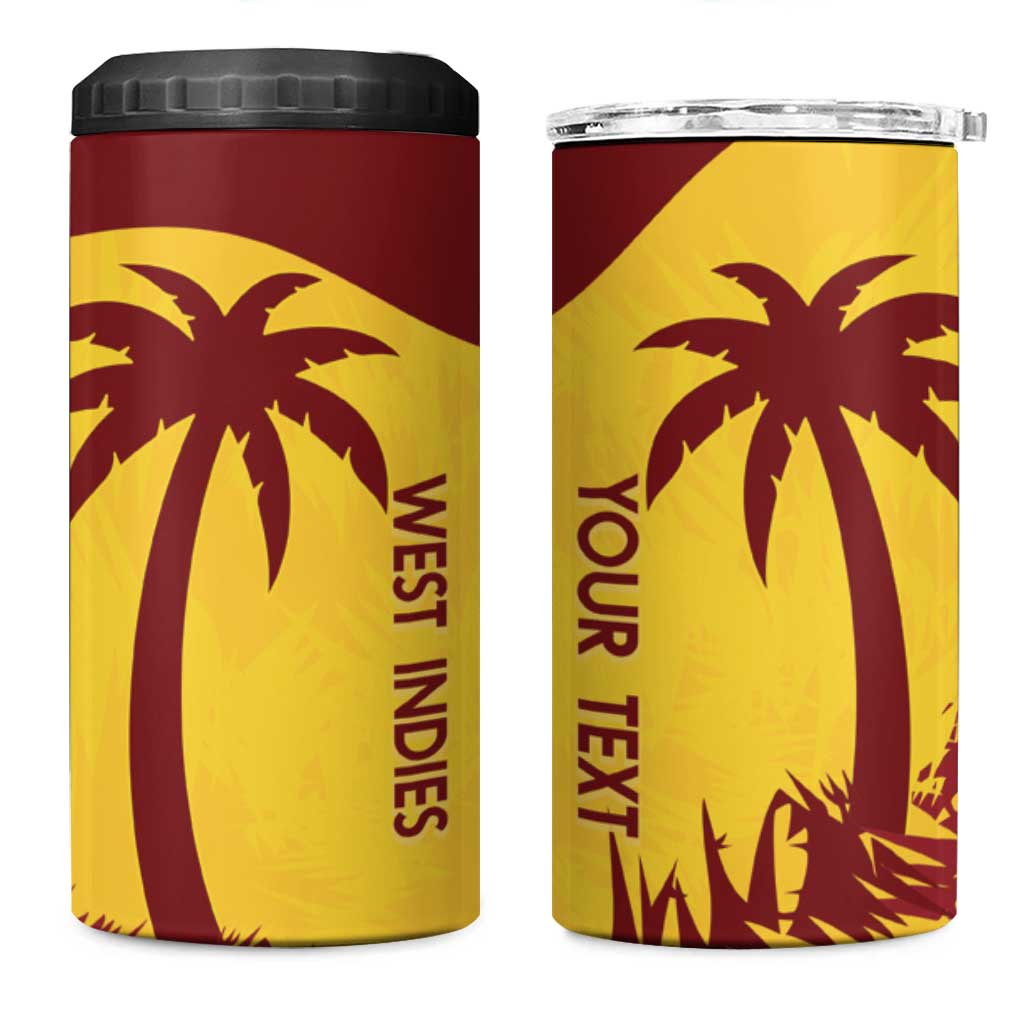 Custom West Indies Cricket 4 in 1 Can Cooler Tumbler Windies Newest Version - Wonder Print Shop