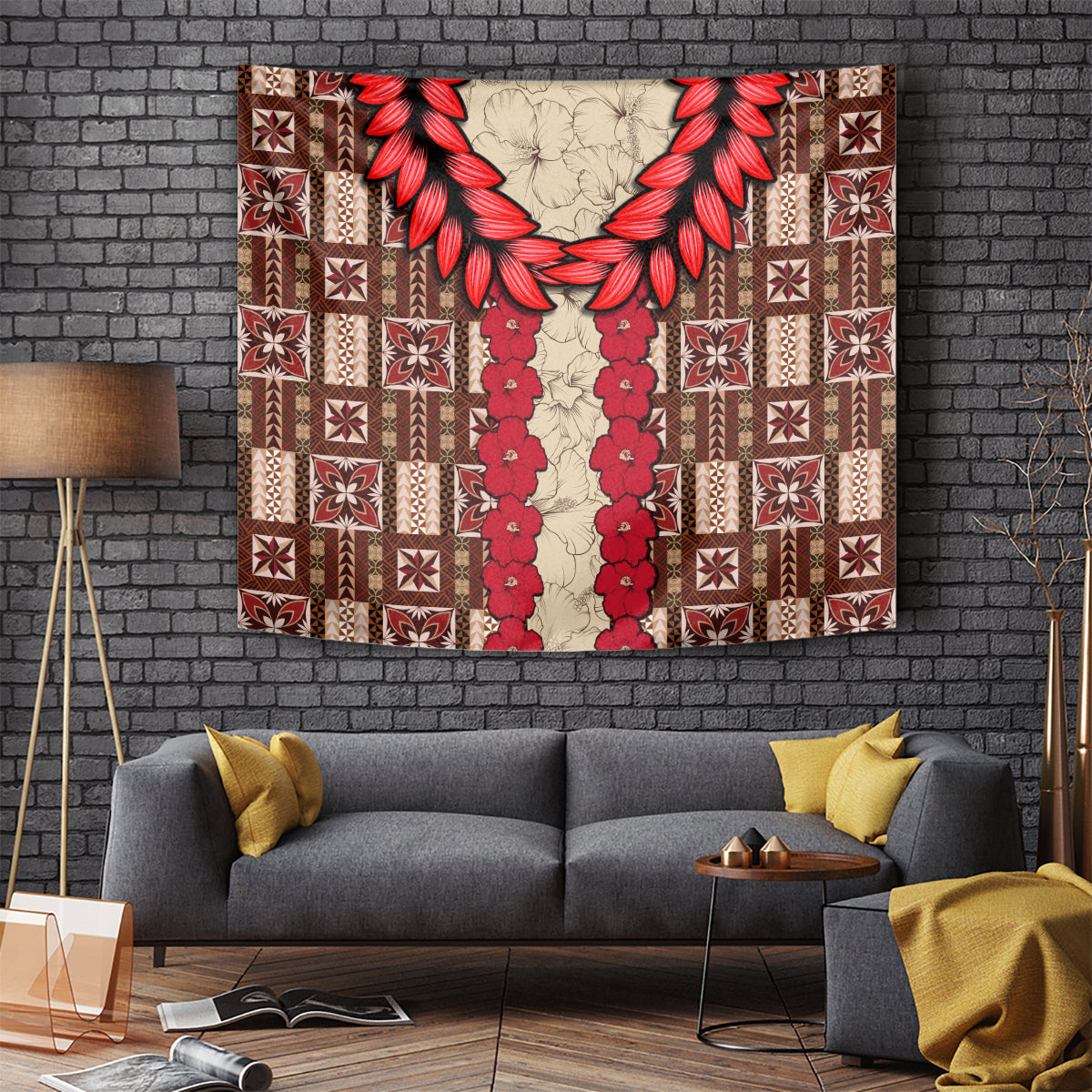 samoa-siapo-tapestry-tapa-pattern-mix-ula-fala-hibiscus