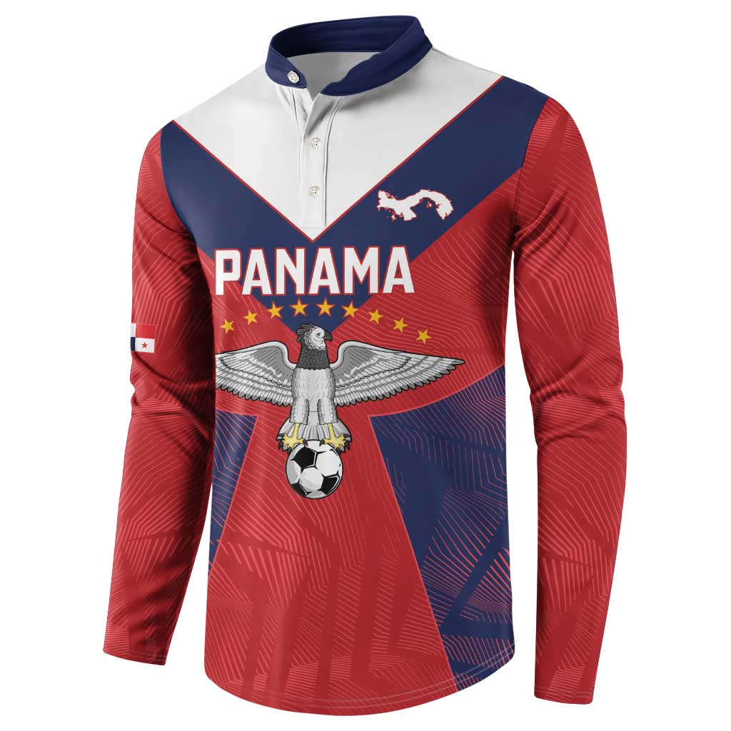 Custom Panama Football Button Sweatshirt Los Canaleros Harpy Eagle - Wonder Print Shop