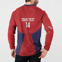 Custom Panama Football Button Sweatshirt Los Canaleros Harpy Eagle - Wonder Print Shop