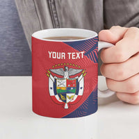 Custom Panama Football Ceramic Mug Los Canaleros Harpy Eagle - Wonder Print Shop