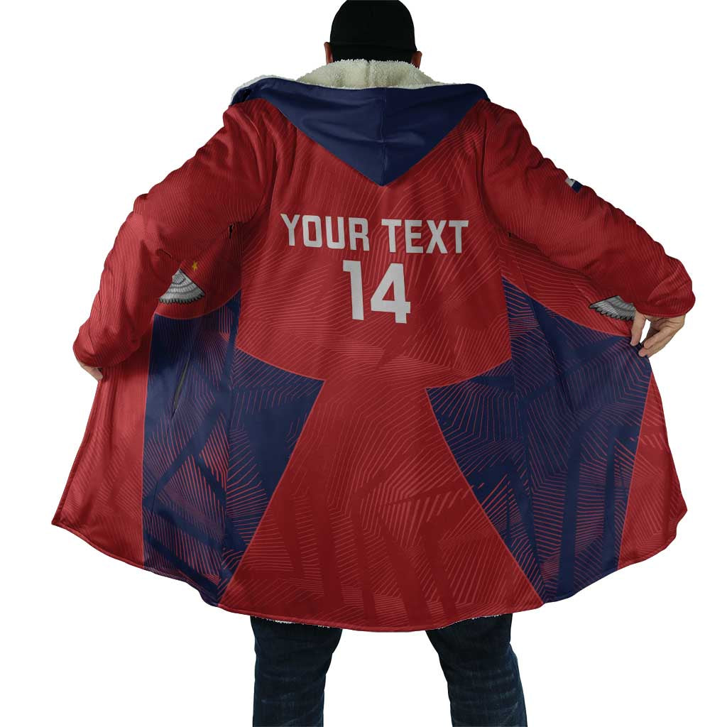 Custom Panama Football Cloak Los Canaleros Harpy Eagle - Wonder Print Shop