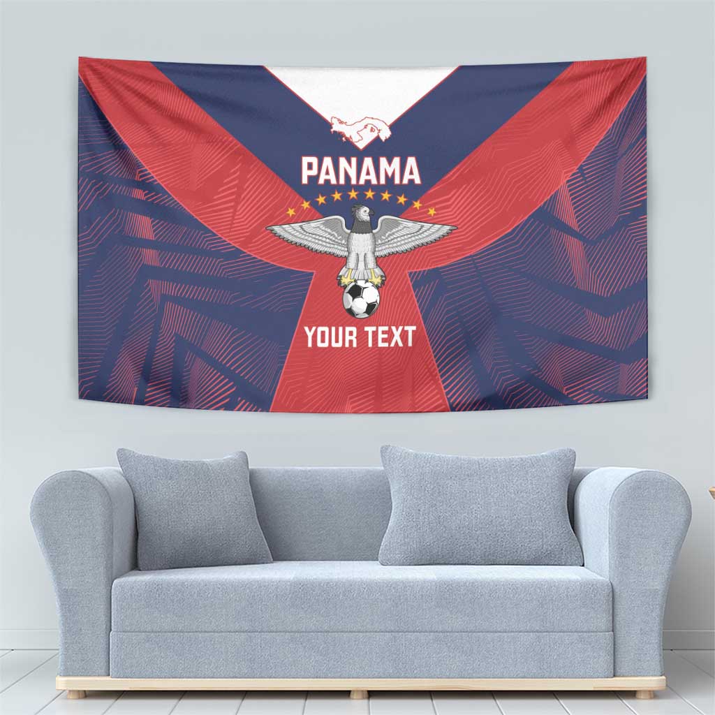 Custom Panama Football Tapestry Los Canaleros Harpy Eagle - Wonder Print Shop