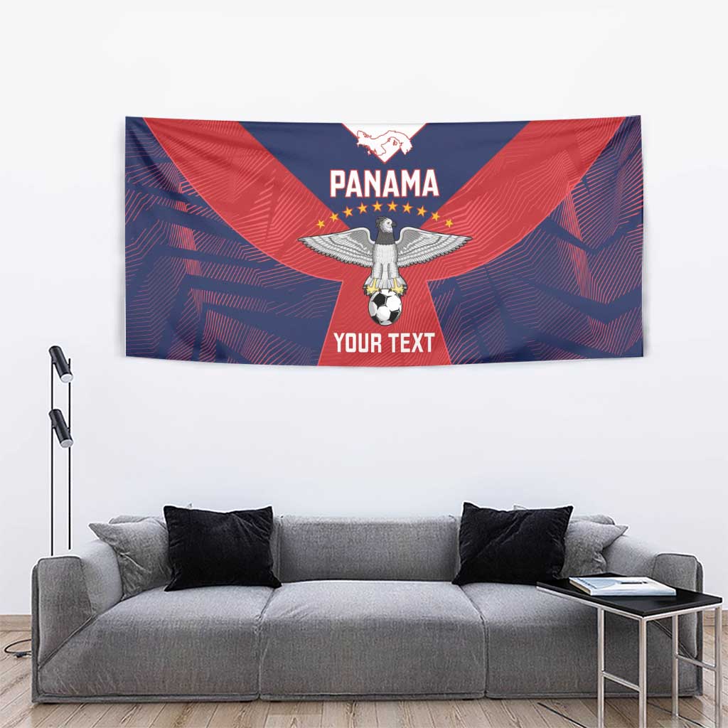 Custom Panama Football Tapestry Los Canaleros Harpy Eagle - Wonder Print Shop