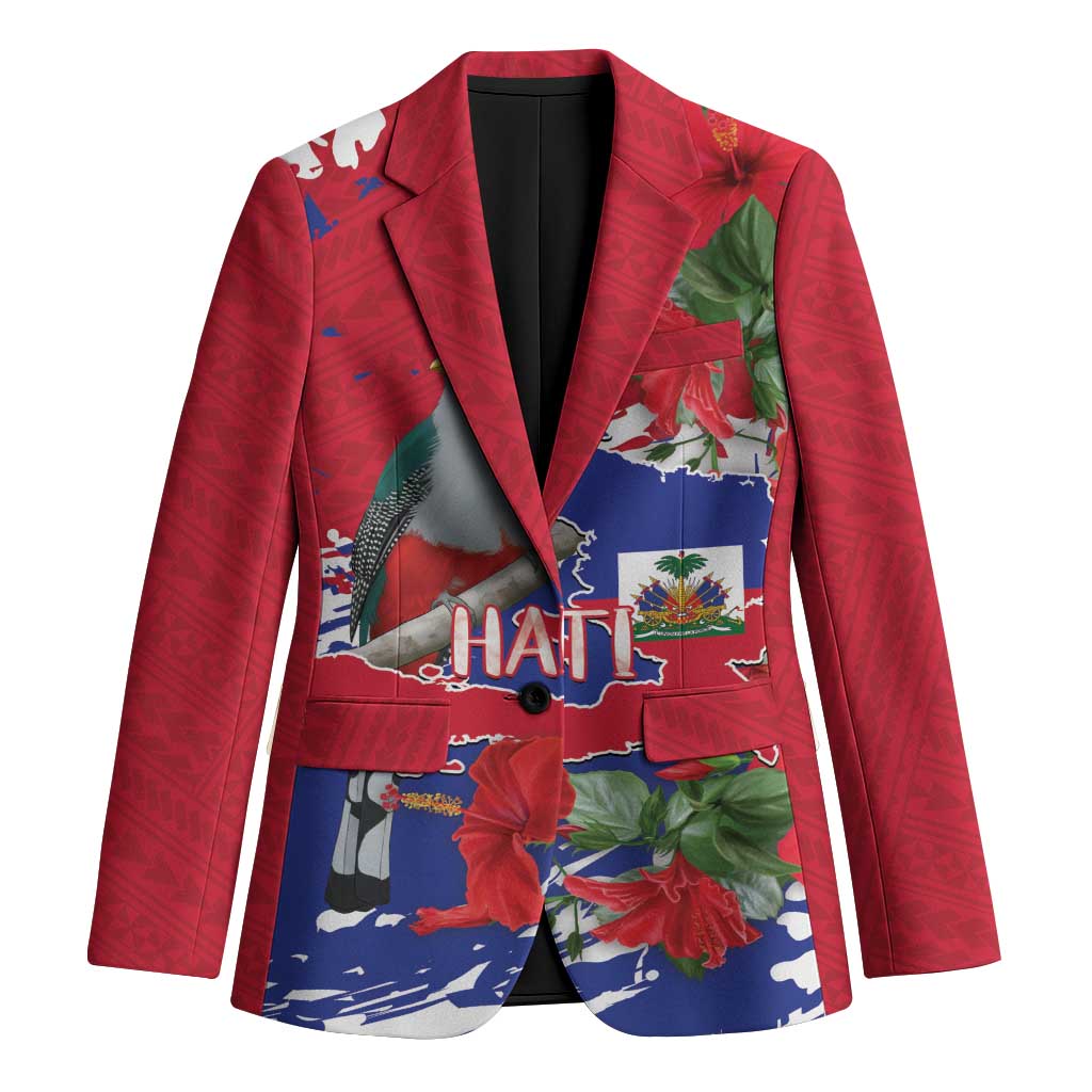 Haiti Independence Day Blazer 1804 Proud Ayiti Map Hispaniolan Trogon - Wonder Print Shop