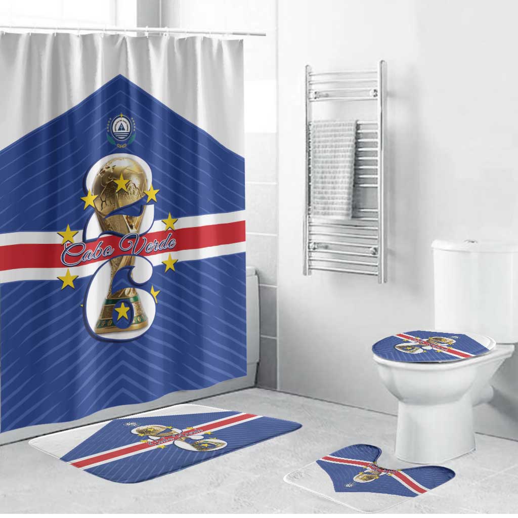 Cape Verde Football Bathroom Set 2026 Tubaroes Azuis First-ever World Cup - Wonder Print Shop