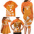 Personalised Netherlands Darts Family Matching Long Sleeve Bodycon Dress and Hawaiian Shirt Holland National Color - Grunge Style - Wonder Print Shop