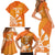 Personalised Netherlands Darts Family Matching Short Sleeve Bodycon Dress and Hawaiian Shirt Holland National Color - Grunge Style - Wonder Print Shop