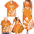 Personalised Netherlands Darts Family Matching Summer Maxi Dress and Hawaiian Shirt Holland National Color - Grunge Style - Wonder Print Shop