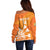 Personalised Netherlands Darts Off Shoulder Sweater Holland National Color - Grunge Style