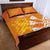 Personalised Netherlands Darts Quilt Bed Set Holland National Color - Grunge Style - Wonder Print Shop