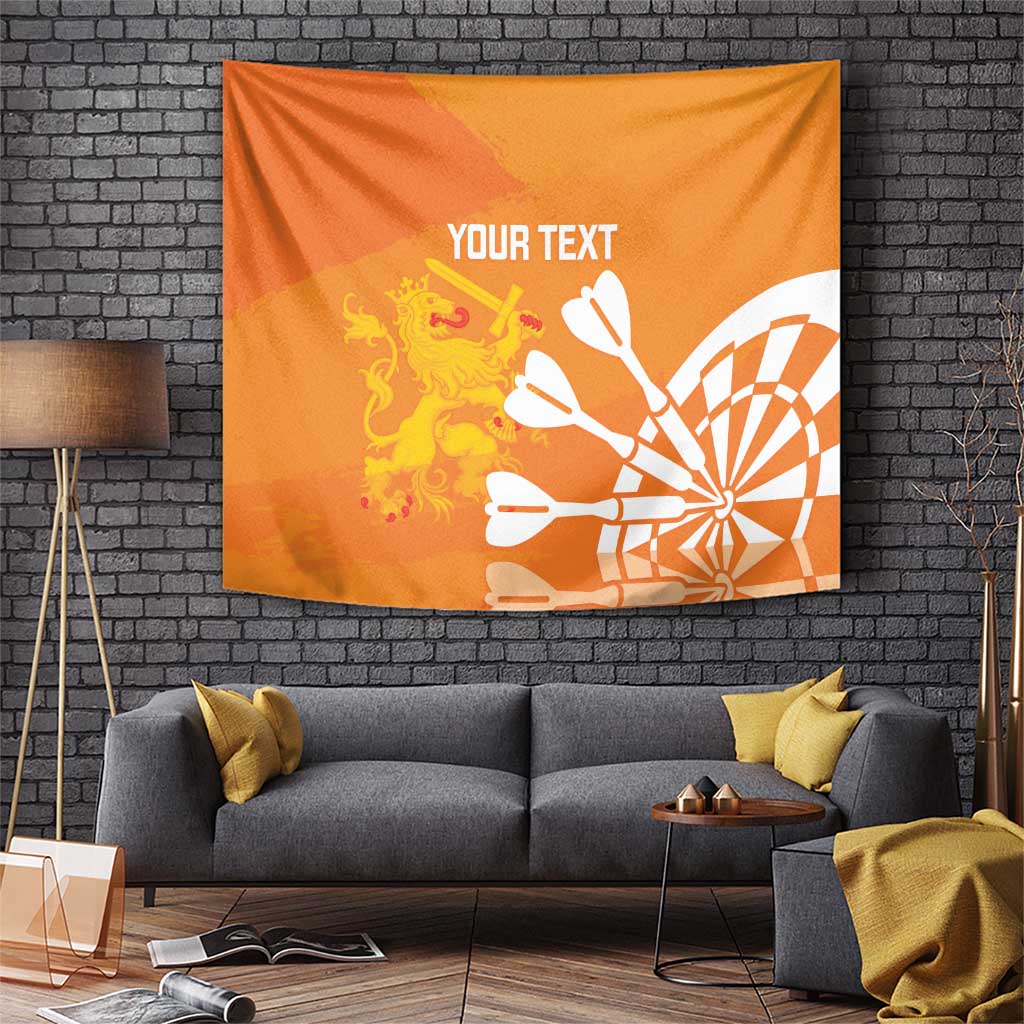 Personalised Netherlands Darts Tapestry Holland National Color - Grunge Style