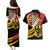 Germany Darts Couples Matching Puletasi and Hawaiian Shirt Flaming Dartboard Style - Wonder Print Shop