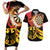 Germany Darts Couples Matching Short Sleeve Bodycon Dress and Hawaiian Shirt Flaming Dartboard Style - Wonder Print Shop