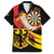 Germany Darts Family Matching Long Sleeve Bodycon Dress and Hawaiian Shirt Flaming Dartboard Style - Wonder Print Shop