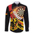 Germany Darts Family Matching Long Sleeve Bodycon Dress and Hawaiian Shirt Flaming Dartboard Style - Wonder Print Shop