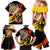 Germany Darts Family Matching Mermaid Dress and Hawaiian Shirt Flaming Dartboard Style - Wonder Print Shop