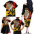 Germany Darts Family Matching Off The Shoulder Long Sleeve Dress and Hawaiian Shirt Flaming Dartboard Style - Wonder Print Shop