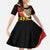 Germany Darts Family Matching Off Shoulder Maxi Dress and Hawaiian Shirt Flaming Dartboard Style - Wonder Print Shop