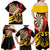 Germany Darts Family Matching Off Shoulder Maxi Dress and Hawaiian Shirt Flaming Dartboard Style - Wonder Print Shop