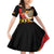 Germany Darts Family Matching Off Shoulder Short Dress and Hawaiian Shirt Flaming Dartboard Style - Wonder Print Shop