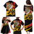 Germany Darts Family Matching Puletasi and Hawaiian Shirt Flaming Dartboard Style - Wonder Print Shop