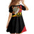 Germany Darts Family Matching Short Sleeve Bodycon Dress and Hawaiian Shirt Flaming Dartboard Style - Wonder Print Shop