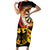 Germany Darts Family Matching Short Sleeve Bodycon Dress and Hawaiian Shirt Flaming Dartboard Style - Wonder Print Shop