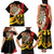 Germany Darts Family Matching Tank Maxi Dress and Hawaiian Shirt Flaming Dartboard Style - Wonder Print Shop