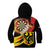 Germany Darts Kid Hoodie Flaming Dartboard Style - Wonder Print Shop