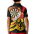 Germany Darts Kid Polo Shirt Flaming Dartboard Style - Wonder Print Shop