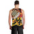 Personalised Germany Darts Men Tank Top Flaming Dartboard Style