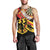 Personalised Germany Darts Men Tank Top Flaming Dartboard Style