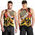 Personalised Germany Darts Men Tank Top Flaming Dartboard Style