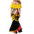 Personalised Germany Darts Mermaid Dress Flaming Dartboard Style