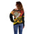 Personalised Germany Darts Off Shoulder Sweater Flaming Dartboard Style