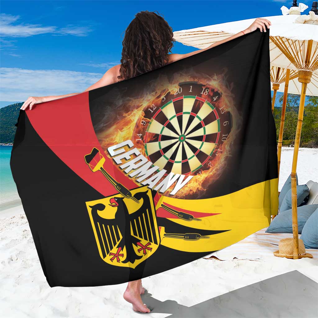 Germany Darts Sarong Flaming Dartboard Style