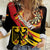 Personalised Germany Darts Women Casual Shirt Flaming Dartboard Style